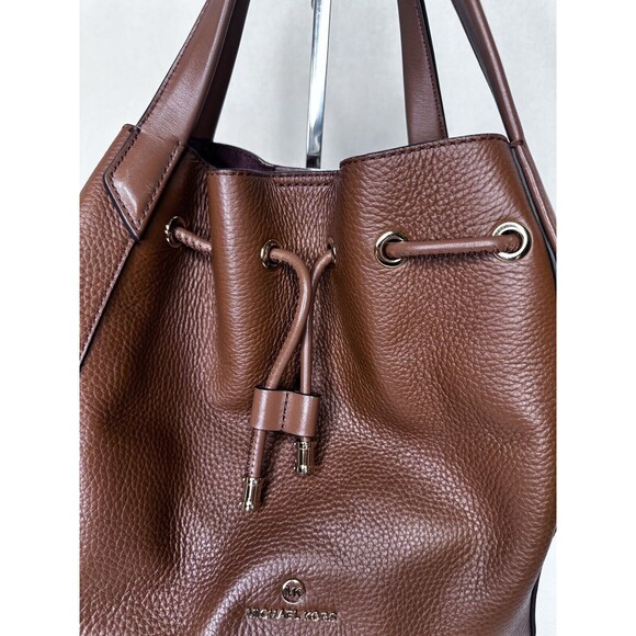 Michael Kors Brown Leather Tote Bag - Picture 7 of 12